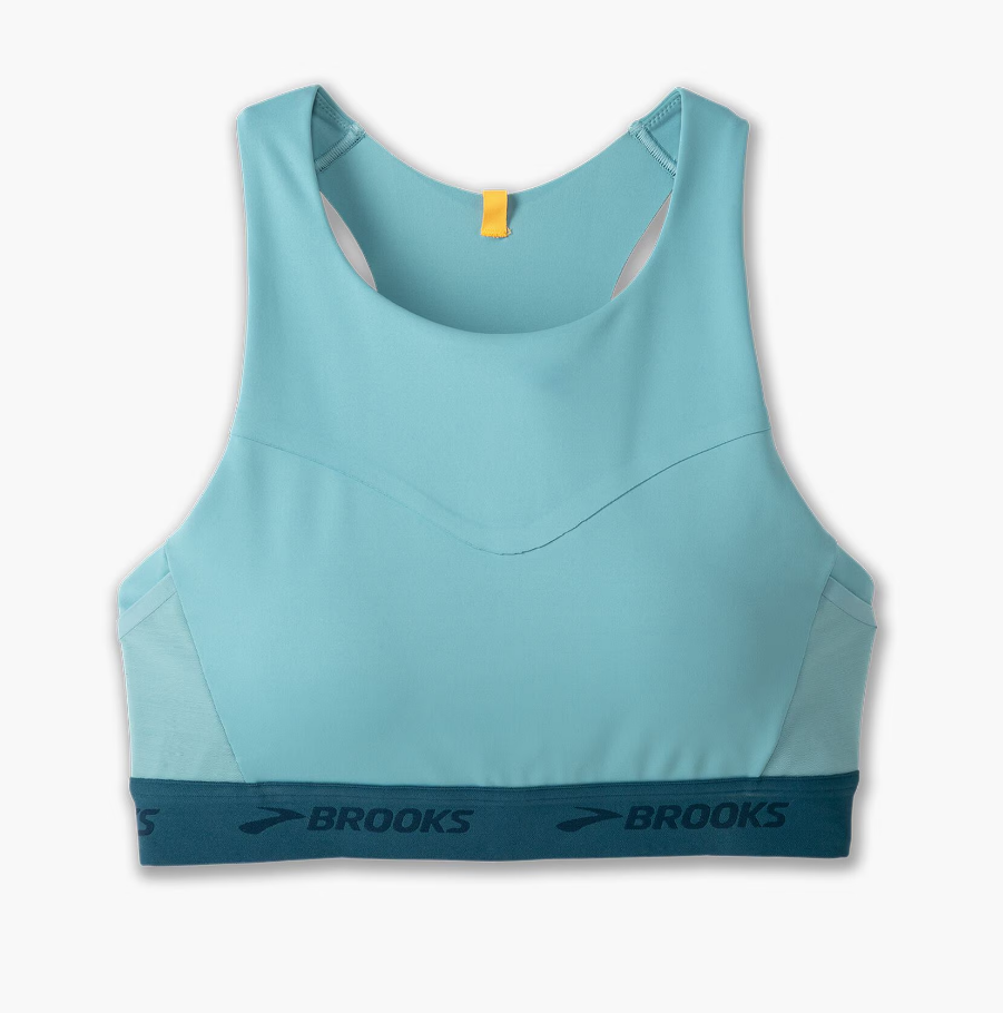 BROOKS Women's Brooks Drive 3-Pocket Run Bra Aqua | Moroccan