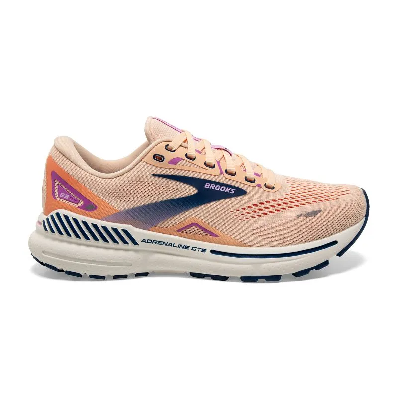 BROOKS Women s Brooks Adrenaline GTS 23 Apricot Estate Blue Orchid